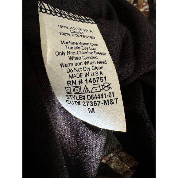 Peach Love California Carmen Floral Faux Wrap LongSleeve Mini Dress Women Size M - Picture 7 of 7